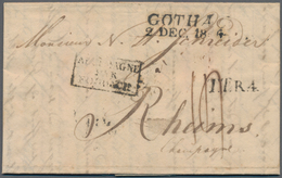 Altdeutschland - Vorphila: 1835/1860 (ca.), Lot Von 27 Markenlosen Briefen Von Hamburg, Berlin, Fran - Prephilately