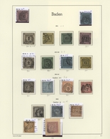 Baden - Marken Und Briefe: 1851-1868, Gestempelte In Den Hauptnummern überkomplette Sammlung Mit Vie - Andere & Zonder Classificatie