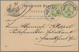 Bayern - Marken Und Briefe: 1870/1920 (ca.), Vielseitige Partie Von Ca. 137 Briefen, Karten Und Ganz - Andere & Zonder Classificatie