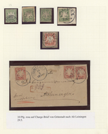 Bayern - Marken Und Briefe: 1876/1920, Umfassende Spezialsammlung Der Pfennig-Zeit Im Alten Borek-Al - Altri & Non Classificati