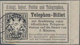 Bayern - Telefon-Billets: Telephon-Billetts, TB 5, 11, 13, 14, 15, 16, 18 (5) 19, 20, 21, 21 Viererb - Sonstige & Ohne Zuordnung