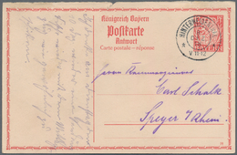 Bayern - Ganzsachen: 1870/1920 (ca.), Partie Von Ca. 75 Gebrauchten Und Ungebrauchten Ganzsachen, Da - Andere & Zonder Classificatie