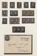 Preußen - Marken Und Briefe: 1850/1867, Umfangreiche Gestempelte, Mehrfach/spezialisiert Zusammenget - Other & Unclassified