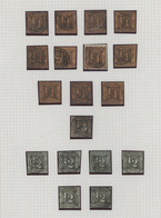 Thurn & Taxis - Marken Und Briefe: 1852/1866, Gestempelte Sammlung Von 176 Marken Meist Der Geschnit - Autres & Non Classés