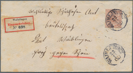Württemberg - Marken Und Briefe: 1845/1923 Ca., Interessante Partie Mit Ca.70 Belegen Ab Vorphilatel - Andere & Zonder Classificatie