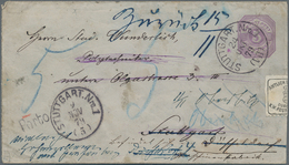 Württemberg - Marken Und Briefe: 1870/1923 Ca., Posten Mit Ca.100 Belegen, Dabei Postablagestempel D - Altri & Non Classificati