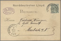 Württemberg - Marken Und Briefe: 1880-1920, Partie Mit Ca. 1500 Ganzsachen Und Postkarten Aus Einer - Sonstige & Ohne Zuordnung