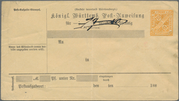 Württemberg - Ganzsachen: 1875/1918, Partie Von Ca. 50 Gebrauchten Und Ungebrauchten Ganzsachen, Dab - Other & Unclassified