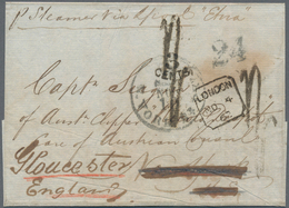 Transatlantikmail: 1823-1865 USA-Europe Transatlantic Mail: Collection Of 32 Stampless Covers From T - Andere-Europa