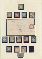 Deutsches Reich: 1872/1923, Gestempelte Sammlung Auf Selbstgestalteten Albenblättern, Unterschiedlic - Sammlungen