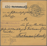 Deutsches Reich: 1872/1942 Ca., FREI LT. AVERS, Umfangreicher Sammlungsbestand Mit über 600 Belegen - Sammlungen