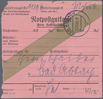 Deutsches Reich: 1882/1945 Ca., Interessanter Posten Mit Ca.80 Paketkarten, Dabei Notpaketkarten, No - Colecciones