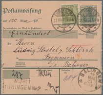 Deutsches Reich: 1889/1945, POSTANWEISUNGEN, Interessantes Konvolut Mit Ca.20 Belegen, Dabei PA-Ganz - Sammlungen