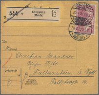 Deutsches Reich: 1918/1935, Partie Mit 10 Belegen, Dabei 2,50 M Rosalila (Mi.115a) Als Einzelfrankat - Sammlungen