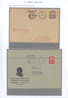 Deutsches Reich: 1933/1945, Heimatsammlung "NÜRNBERG" Mit Einigen Hundert Briefen, Karten Und Ganzsa - Sammlungen