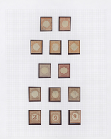 Deutsches Reich - Brustschild: 1872/1874, Ungebrauchte Sammlungspartie Von 13 Werten, Dabei MiNr. 3, - Sammlungen