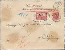 Deutsches Reich - Germania: 1916, Lot Von Zwölf Wertbriefen Nach Stockholm (Bankbriefe Ab Berlin, Ha - Collections