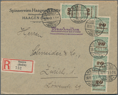 Deutsches Reich - Inflation: 1918/1923, Interessanter Posten Von Ca. 117 Belegen,dabei Paketkarten, - Sammlungen