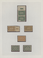 Deutsches Reich - Inflation: 1922/1923, Queroffset-Ausgabe, Spezial-Sammlungspartie Von 16 Marken, D - Colecciones