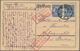 Deutsches Reich - Inflation: 1923, GEBÜHR BEZAHLT: Reichhaltiger Sammlungsbestand Mit Ca.130 Belegen - Verzamelingen