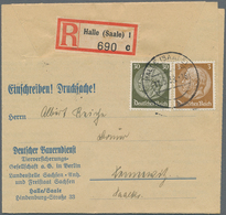 Deutsches Reich - 3. Reich: 1933/1945, EINSCHREIBEN, Reichhaltiger Sammlungsbestand Mit Ca.120 Beleg - Unused Stamps