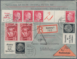 Deutsches Reich - 3. Reich: 1940-1943, Partie Mit über 50 Briefen Aus Bamberg Nach Graz, Dabei Meist - Unused Stamps