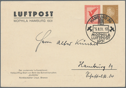 Deutsches Reich - Privatganzsachen: 1931-1941, Partie Mit 10 Ganzsachenkarten Zu Ausstellungen, Zepp - Sonstige & Ohne Zuordnung