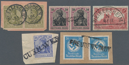 Deutsches Reich - Stempel: 1900 Ab Ca., Reichhaltige Stempel-Partie Mit Ca.300 Marken, Dabei Nachver - Máquinas Franqueo (EMA)