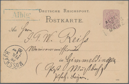 Deutsches Reich - Bahnpost: 1872/1885, STATIONS-STEMPEL, Gehaltvolle Sammlung Mit Ca.50 Belegen Ab B - Autres & Non Classés