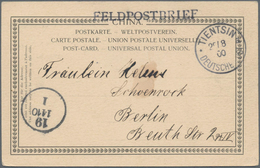 Deutsche Post In China: 1900/1915 (ca.), Mehr Als 30 Belege, Teils Ansichtskarten, Dabei Schöner Tei - Cina (uffici)