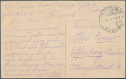 Militärmission: 1916/1918, Rd. 45 Briefe Und Karten Mit Teils Verschiedenen Feldpost- Und Nebenstemp - Deutsche Post In Der Türkei