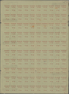 Dt. Besetzung II WK - Mazedonien: 1944, 6 Probedrucke Für MiNr. 1, 2 (2x = Vor Und Nach Korrektur), - Ocupación 1938 – 45