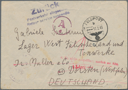 Feldpost 2. Weltkrieg: 1939/1945, Bestand Von Ca. 500 FP-Belegen Aus Dem 2. Weltkrieg Mit Vielen Bes - Other & Unclassified