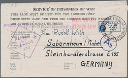 Kriegsgefangenen-Lagerpost: 1914/1948, Bestand Von über 100 Belegen KGF-Post WK I + II Von Dt. Krieg - Other & Unclassified