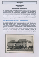 KZ-Post: 1939/1941, Internierungslager KAUNITZ - BRÜNN: Sammlung Und Dokumentation über Das Gestapo- - Briefe U. Dokumente