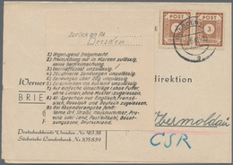 Deutschland Nach 1945: 1945 Ab, "ZURÜCK - RETOUR", Interessanter Sammlungsbestand Mit Ca.90 Briefen, - Verzamelingen