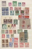 Deutschland Nach 1945: 1945/1960 (ca.), Vielschichtiger Und Uriger Posten Auf Steckseiten Mit Ca. 75 - Collections