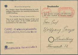 Deutschland Nach 1945: 1947/1950, CARE-Pakete, Kleine Dokumentation Mit Paketzetteln, Benachrichtigu - Verzamelingen