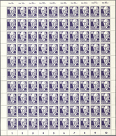 DDR: 1952, Freimarken Köpfe II, 80 Pf. Auf Gewöhnlichem Papier, Engros-Partie Mit 20 Postfrischen 10 - Sammlungen