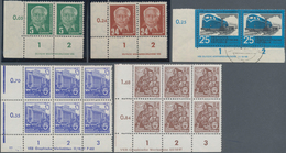 DDR: 1952/90, DRUCKVERMERKE Und DRUCKERZEICHEN. Sammlung Im Dicken Steckbuch, Postfrisch Und Gestemp - Colecciones