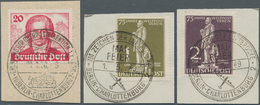 Berlin: 1949/1954, Kleines Lot Mit Stephan 1949 Auf Herrlichen Luxus-Briefstücken Mit SST, Goethe Ge - Covers & Documents