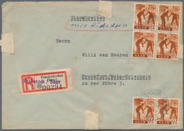 Saarland (1947/56): 1945/1958, Partie Von 60 Bedarfs-Briefen/-Karten Ab Etwas Gebühr Bezahlt Und Frz - Ongebruikt