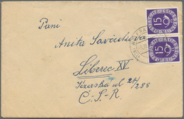 Bundesrepublik Deutschland: 1952/1954, Saubere Kleine Sammlung Von Portogerechten Briefen Und Karten - Sammlungen