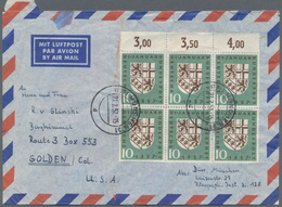 Bundesrepublik Deutschland: 1953/1960, Partie Von 62 Briefen/Karten Mit Sondermarken-Einzel- Und Meh - Sammlungen