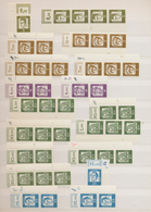 Bundesrepublik Deutschland: 1961, Bedeutende Deutsche, Postfrische Spezialpartie Von 77 Druckerzeich - Sammlungen