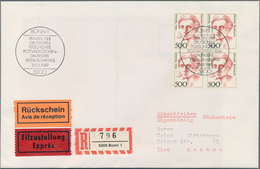 Bundesrepublik Deutschland: 1974/2002, Sammlung Von Ca. 1.340 Selbstgefertigten FDCs Je Mit VIERERBL - Colecciones