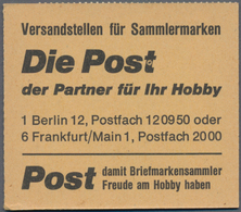 Bundesrepublik - Markenheftchen: 1972/1996 (ca.), Bestand Von Ca. 500 Markenheftchen Bund Und Berlin - Andere & Zonder Classificatie