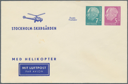 Bundesrepublik - Ganzsachen: 1957/91, Sammlung Ca. 375 Privatganzsachen, Gebrauchte (viele Mit SST) - Sonstige & Ohne Zuordnung