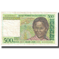 Billet, Madagascar, 500 Francs = 100 Ariary, KM:75a, TTB - Madagascar