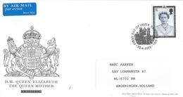 UK 2002 London Queen Mother Elizabeth Memorium FDC Cover - 2001-2010 Dezimalausgaben